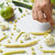 pear, cauliflower and beans on white background stock photo © artjazz