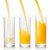 Pouring orange juice into the glass isolated on white stock photo © artjazz