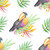 Watercolor tropical pattern stock photo © Artspace