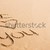 palavras · escrito · areia · da · praia · amor · praia · sol - foto stock © avdveen