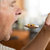 starszy · człowiek · jedzenie · łyżka · witaminy - zdjęcia stock © backyardproductions