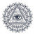 All Seeing Eye in Triangle and Mandal stock photo © barsrsind