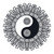 Vintage Yin and Yang in Mandala stock photo © barsrsind