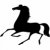 vector silhouette running horse on white background stock photo © basel101658