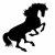 vector silhouette horse on white background  stock photo © basel101658