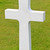 Marble Cross of fallen Soldier, American War Cemetery near Omaha stock photo © Bertl123