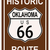 Oklahoma · storico · route · 66 · segnale · di · traffico · leggenda · percorso - foto d'archivio © Bigalbaloo
