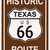 Texas · storico · route · 66 · segnale · di · traffico · leggenda · percorso - foto d'archivio © Bigalbaloo