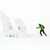 Winter hike climbing in white winter snowy mountains stock photo © blasbike