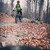 Mountain biker cycling on  trail in woods stock photo © blasbike