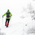 Winter hike in white woods, blizzard and snowing stock photo © blasbike