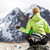 mulher · andarilho · meditando · rochas · himalaia · montanhas - foto stock © blasbike