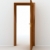 wooden open door over white background stock photo © blotty