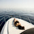 fiatal · vonzó · nő · luxus · jacht · lebeg · tenger - stock fotó © boggy