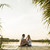 浪漫 · 情侶 · 坐在 · 木 · 碼頭 · 湖 - 商業照片 © boggy