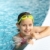 Mädchen · Schutzbrille · Schwimmbad · cute · Sommer · Gläser - stock foto © brebca