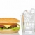 Cheeseburger and empty glass stock photo © broker