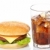 hamburguesa · con · queso · sosa · vidrio · blanco · superficial - foto stock © broker