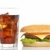 cheeseburger · sody · szkła · biały · płytki - zdjęcia stock © broker