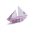 schip · bankbiljetten · origami · witte · business · bank - stockfoto © butenkow