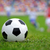 サッカーボール · クローズアップ · 緑の草 · スポーツ · 背景 · フィールド - ストックフォト © byrdyak