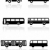 Bus or van symbol vector set. stock photo © Bytedust