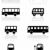 Bus or van symbol vector set. stock photo © Bytedust