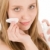Acne facial care teenager woman apply cream stock photo © CandyboxPhoto