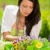 Summer garden beautiful woman care color flowers stock photo © CandyboxPhoto