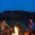 Couple cook by bonfire romantic night countryside stock photo © CandyboxPhoto