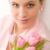 Fashion - young romantic woman with spring tulips stock photo © CandyboxPhoto