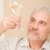 старший · зрелый · человек · стекла · белое · вино · глядя · вино - Сток-фото © CandyboxPhoto
