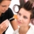 Make-up artist woman fashion model apply powder stock photo © CandyboxPhoto