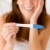 Pregnancy test - happy surprised woman stock photo © CandyboxPhoto