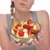 женщину · фруктовый · салат · белый · Focus · чаши - Сток-фото © CandyboxPhoto