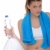 fitness · jóvenes · mujer · agua · toalla · blanco - foto stock © CandyboxPhoto