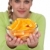 egészséges · életmód · nő · narancsok · fehér · fókusz · narancs - stock fotó © CandyboxPhoto