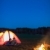 Camping night couple lying front tent campfire stock photo © CandyboxPhoto