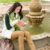 Autumn park fountain young woman read book stock photo © CandyboxPhoto