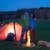 Tent camping car couple stand by bonfire stock photo © CandyboxPhoto