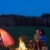 Camping night couple cook by campfire romantic stock photo © CandyboxPhoto
