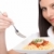 olasz · étel · egészséges · nő · eszik · spagetti · mártás - stock fotó © CandyboxPhoto