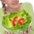 egészséges · életmód · nő · saláta · paradicsomok · fehér · fókusz - stock fotó © CandyboxPhoto