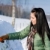 Winter car - woman remove snow from windshield stock photo © CandyboxPhoto