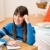 Teenager girl home - student write homework stock photo © CandyboxPhoto