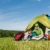 camping · couple · à · l'intérieur · tente · été · campagne - photo stock © CandyboxPhoto