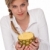 egészséges · életmód · szőke · nő · tart · ananász · fehér - stock fotó © CandyboxPhoto