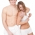 Fitness - Young sportive smiling couple on white stock photo © CandyboxPhoto