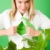 Geschäftsfrau · Gesicht · grünen · Anlage · Pflanzen - stock foto © CandyboxPhoto