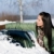 Winter car - woman remove snow from windshield stock photo © CandyboxPhoto